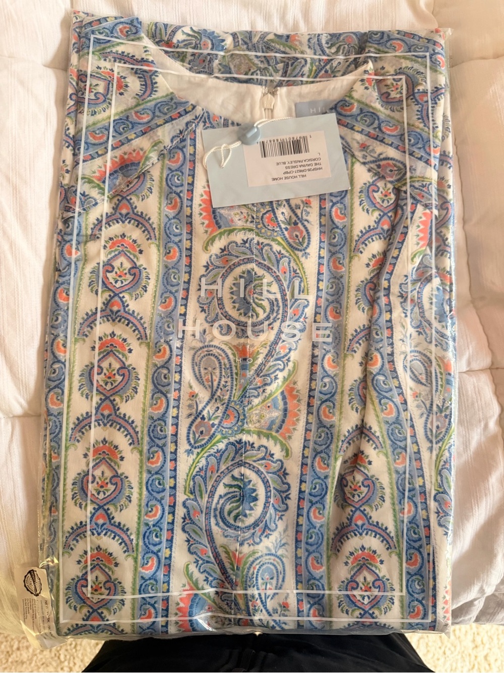 Hill House The Davina Dress in Blue Corsica Paisley - Picture 6 of 8
